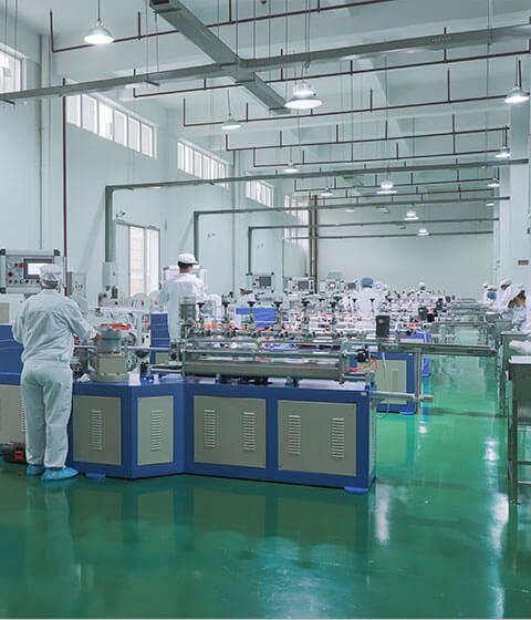 Paper straw production equipment in the production area